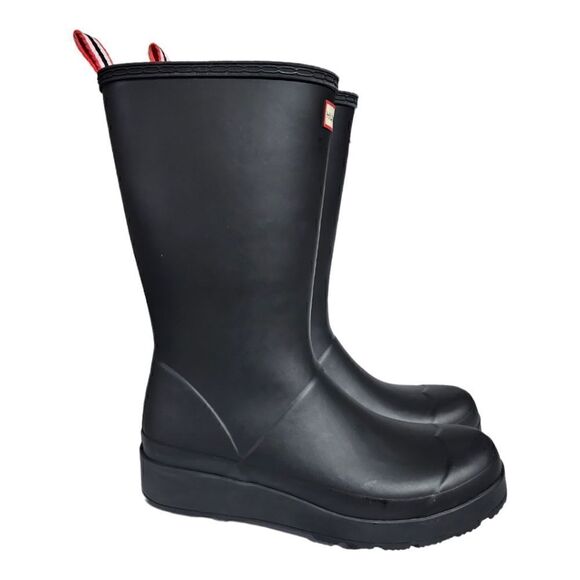 HUNTER Matte Black Boots - Size 11 - Picture 1 of 10